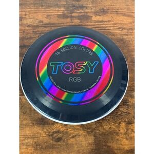 TOSY RGB LED Flying Disc 175g Black 16 Million Colors USB-C Rechargeable 108 LED
